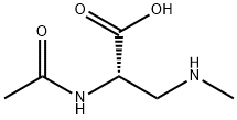 Alanine, N-acetyl-3-(methylamino)- (9CI) Structure