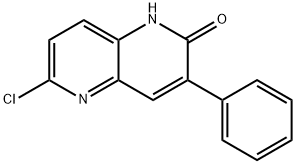 6-氯-3-苯基-1,5-萘啶-2(1H)-酮, 1199556-78-9, 结构式