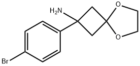 2-(4-溴苯基)-5,8-二氧杂螺[3.4]辛-2-胺, 1199556-85-8, 结构式
