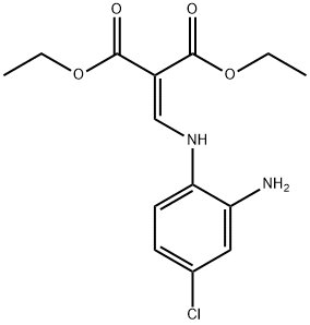 Diethyl 2-((2-amino-4-chlorophenylamino)methylene)malonate Structure