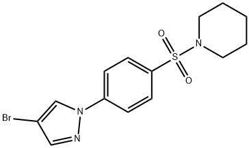 1-(4-(4-Bromopyrazol-1-yl)phenylsulfonyl)piperidine|1-(4-(4-BROMOPYRAZOL-1-YL)PHENYLSULFONYL)PIPERIDINE