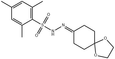2,4,6-Trimethyl-N'-(1,4-dioxaspiro[4.5]decan-8-ylidene)benzenesulfonohydrazide Structure