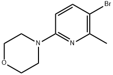 3-BROMO-2-METHYL-6-MORPHOLINOPYRIDINE, 1199773-21-1, 结构式