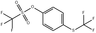 4-(Trifluoromethylthio)phenyl trifluoromethanesulfonate Structure