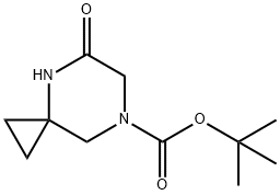 tert-Butyl 5-oxo-4,7-diazaspiro[2.5]octane-7-carboxylate Structure