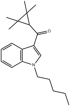 (1-pentyl-1H-indol-3-yl) (2, 2, 3, 3-tetraMethyl-cyclopropyl) Methanone Structure