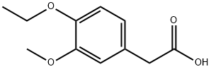 4-Ethoxy-3-methoxyphenylacetic acid Struktur