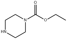 1-ピペラジンカルボン酸 エチル 化学構造式