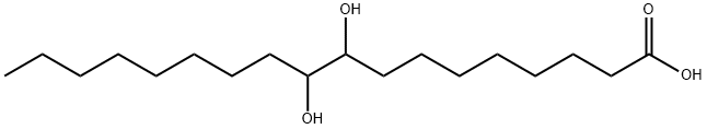 9,10-ジヒドロキシオクタデカン酸 化学構造式