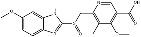 2-[(5-CARBOXY-4-METHOXY-3-METHYLPYRID-2-YL)-METHYLSULFO]-5-METHOXYBENZIMIDAZOLE|埃索美拉唑杂质31