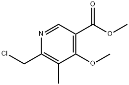 6-(ChloroMethyl)-4-Methoxy-5-Methyl-nicotinic Acid Methyl Ester 化学構造式