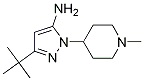 3-tert-butyl-1-(1-Methylpiperidin-4-yl)-1H-pyrazol-5-
aMine Struktur