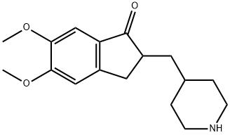 5,6-Dimethoxy-2-(piperidin-4-yl)methylene-indan-1-one Struktur