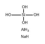 硅酸铝钠(1:1:1), 12003-51-9, 结构式