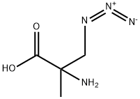 2-amino-3-azido-2-methyl-propanoic acid 化学構造式