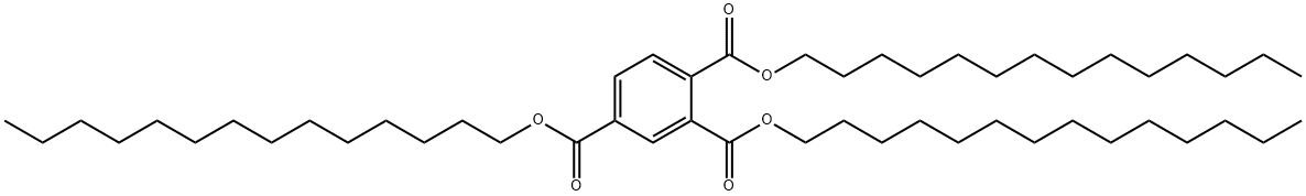 1,2,4-Benzenetricarboxylic acid tritetradecyl ester Structure