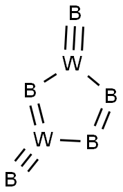 五硼化二钨, 12007-98-6, 结构式