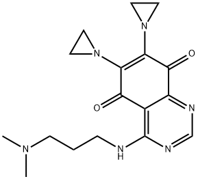 6,7-bis(1-aziridinyl)-4-((3-(N,N-dimethylamino)propyl)amino)-5,8-quinazolinedione,120075-43-6,结构式