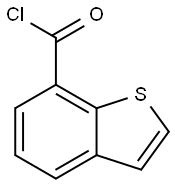 1-benzothiophene-7-carbonyl chloride Struktur