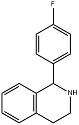1-(4-Fluorophenyl)-1,2,3,4-tetrahydroisoquinoline 化学構造式
