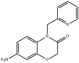 7-氨基-4-(2-吡啶甲基)-1,4-苯并噁嗪-3-酮 双盐酸盐 结构式