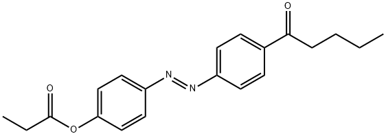 [4-(4-pentanoylphenyl)diazenylphenyl] propanoate 化学構造式