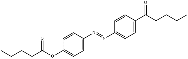 [4-(4-pentanoylphenyl)diazenylphenyl] pentanoate Struktur