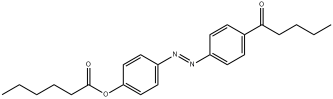 [4-(4-pentanoylphenyl)diazenylphenyl] hexanoate 结构式