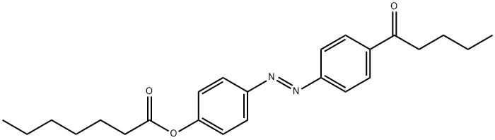 [4-(4-pentanoylphenyl)diazenylphenyl] heptanoate Structure