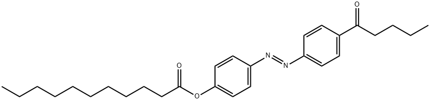 [4-(4-pentanoylphenyl)diazenylphenyl] undecanoate Structure