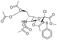 5-(아세틸아미노)-2-클로로-2,5-디데옥시-3-S-페닐-3-티오-D-에리스로-α-L-글루코-2-노눌로피라노손산메틸에스테르4,7,8,9-테트라아세테이트