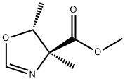 4-Oxazolecarboxylicacid,4,5-dihydro-4,5-dimethyl-,methylester,(4S-trans)- 结构式