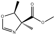 4-Oxazolecarboxylicacid,4,5-dihydro-4,5-dimethyl-,methylester,(4S-cis)- Struktur