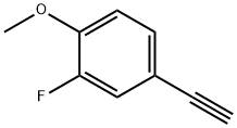 4-ETHYNYL-2-FLUORO-1-METHOXY-BENZENE 化学構造式