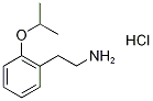 [2-(2-イソプロポキシフェニル)エチル]アミン塩酸塩 化学構造式