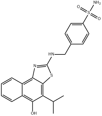 Benzenesulfonamide,  4-[[[5-hydroxy-4-(1-methylethyl)naphtho[1,2-d]thiazol-2-yl]amino]methyl]-|