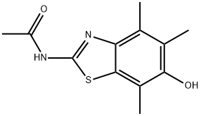 Acetamide,  N-(6-hydroxy-4,5,7-trimethyl-2-benzothiazolyl)- 结构式
