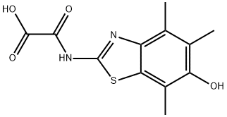 Acetic  acid,  [(6-hydroxy-4,5,7-trimethyl-2-benzothiazolyl)amino]oxo-  (9CI),120164-73-0,结构式