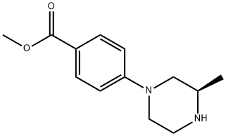 R)-Methyl 4-(3-Methylpiperazin-1-yl)benzoate Struktur