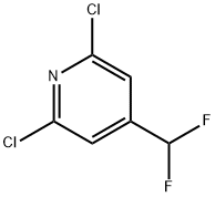 2,6-Dichloro-4-(difluoromethyl)pyridine Struktur