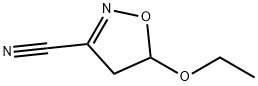 3-Isoxazolecarbonitrile, 5-ethoxy-4,5-dihydro- 化学構造式