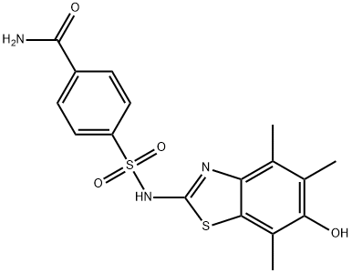 Benzamide,  4-[[(6-hydroxy-4,5,7-trimethyl-2-benzothiazolyl)amino]sulfonyl]-|