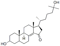 3,25-dihydroxycholest-8(14)-en-15-one 结构式