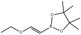 (E)-1-エトキシエテン-2-ボロン酸ピナコールエステル 化学構造式