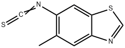 Benzothiazole, 6-isothiocyanato-5-methyl- (9CI) 化学構造式