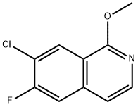 7-Chloro-6-fluoro-1-methoxyisoquinoline Struktur