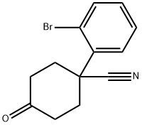1-(2-broMophenyl)-4-oxocyclohexanecarbonitrile|1-(2-溴苯基)-4-氧代环己甲腈