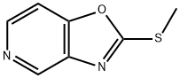 2-(甲基硫烷基)-[1,3]噁唑并[4,5-C]吡啶 结构式