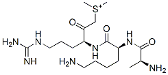 alanyl-lysyl-arginylmethyldimethylsulfonium 化学構造式