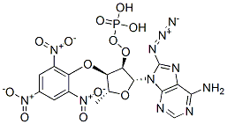 2',3'-O-(2,4,6-trinitrophenyl)-8-azidoadenosine monophosphate 结构式